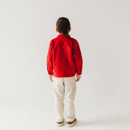 Christmas Carol Red Holiday Boy Shirt