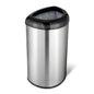 Stainless Steel Black Open Top 13-Gallon Kitchen Trash Can with No Lid | Kitchen [Metal] | Kitchen + Metal
