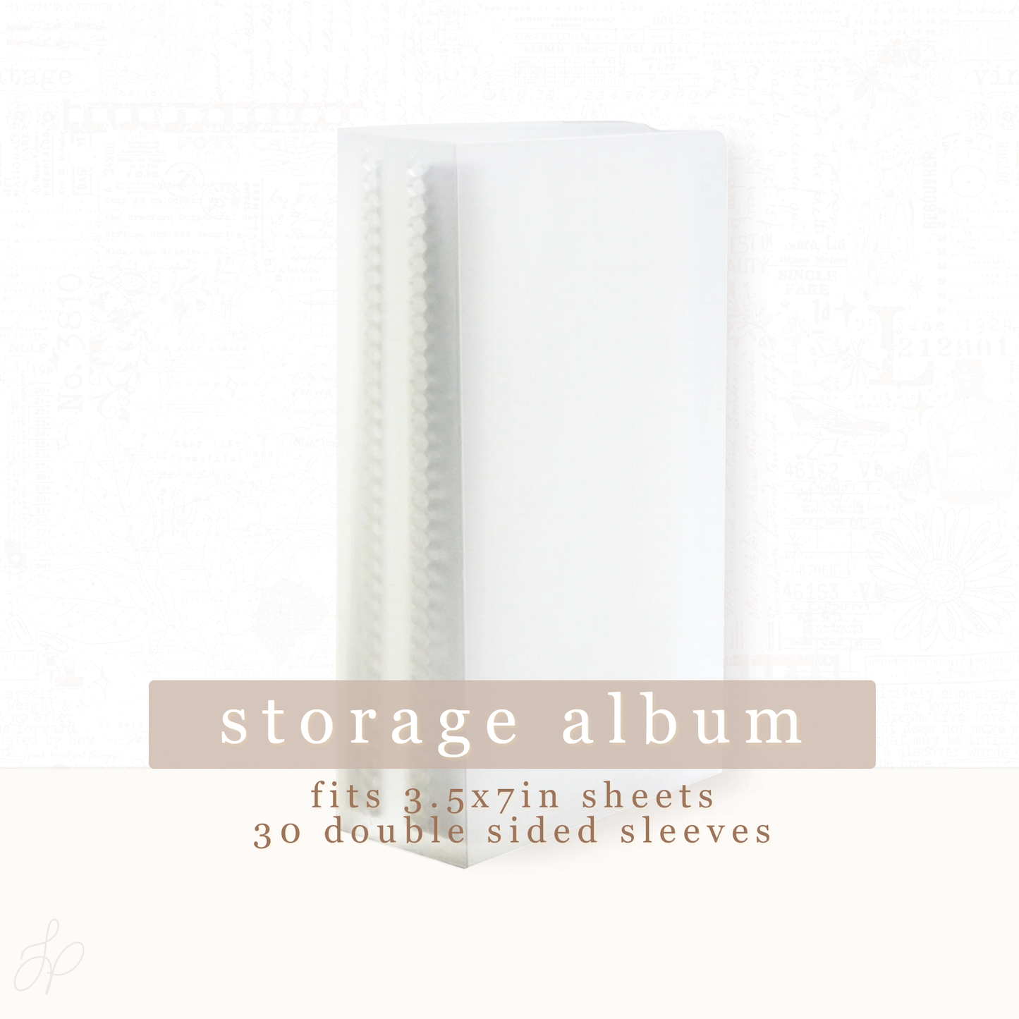 Sticker Storage Album | 30 sleeves | 7x3.5x1in