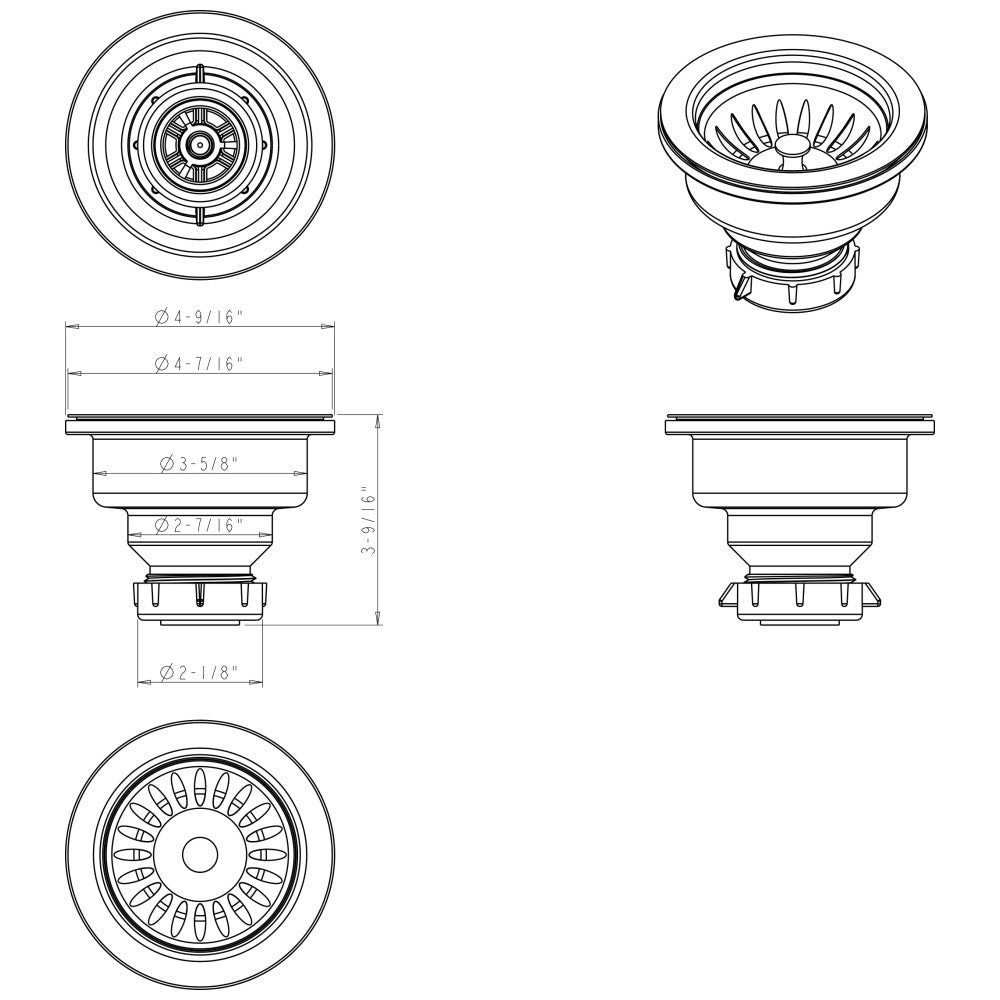 Stainless Steel Sink Strainer