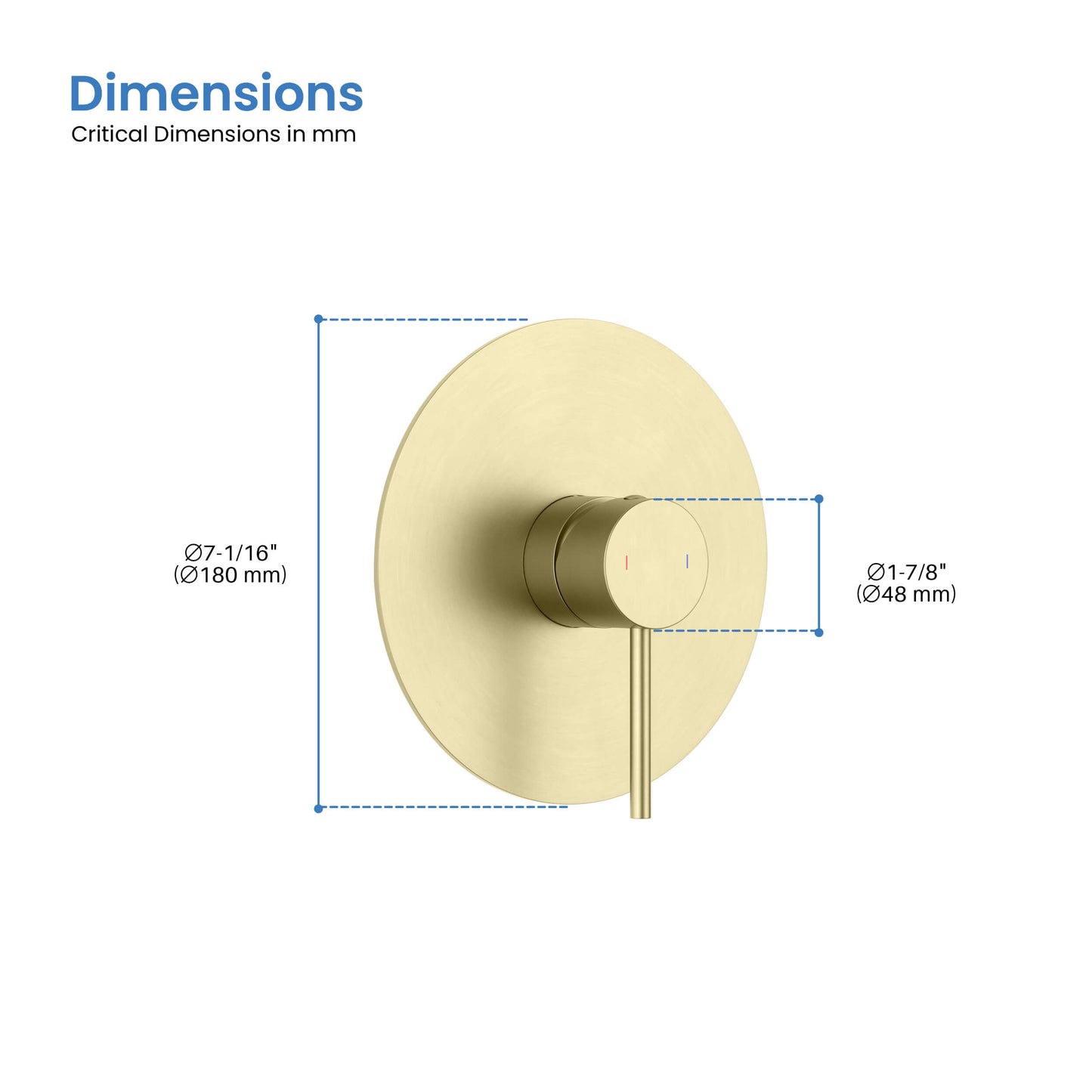 Halo Single Function Rough-in Valve Trim Plate