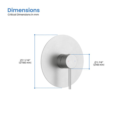Halo Single Function Rough-in Valve Trim Plate