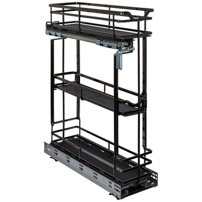 STORAGE WITH STYLE® Metal "No Wiggle" Base Pullout, Preassembled with Soft-close Slides