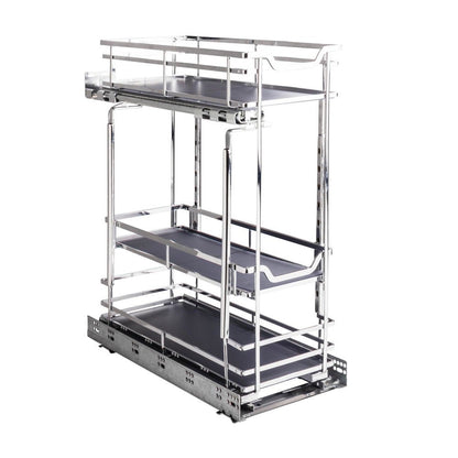 STORAGE WITH STYLE® Metal "No Wiggle" Base Pullout, Preassembled with Soft-close Slides