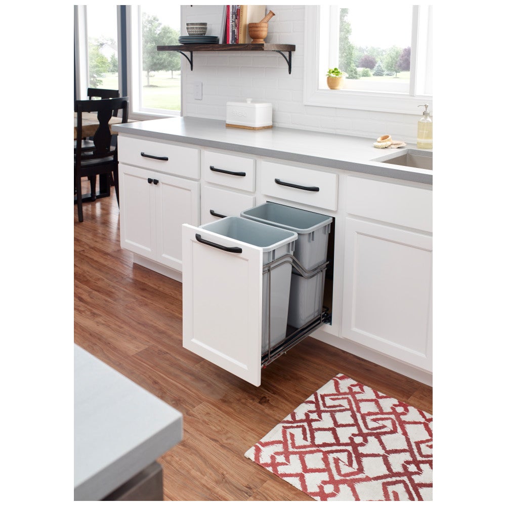 STORAGE WITH STYLE® Metal Soft-close Trashcan Pullout