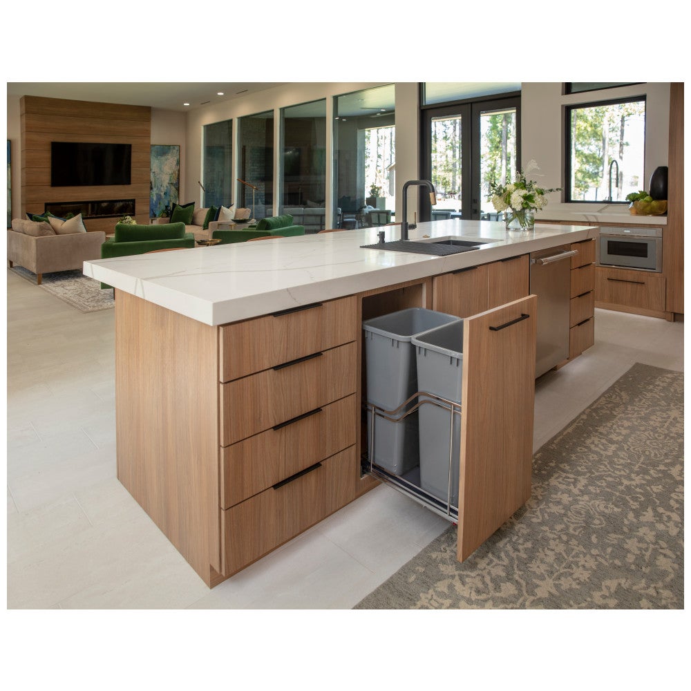 STORAGE WITH STYLE® Metal Soft-close Trashcan Pullout