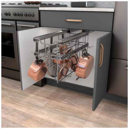 STORAGE WITH STYLE® Soft-close Hanging Pan Pullout