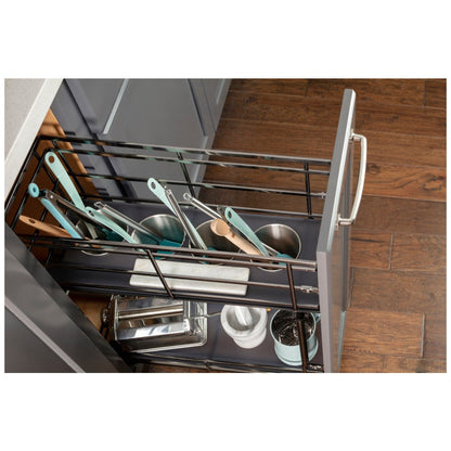 STORAGE WITH STYLE® Metal "No Wiggle" Soft-close Utensil Base Pullout