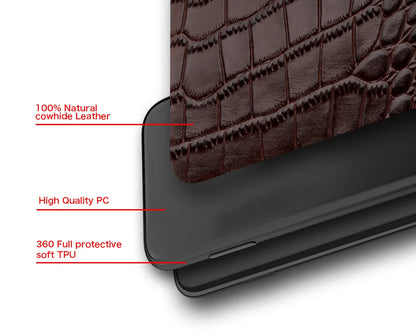 Genuine Leather iPhone Case for Apple iPhone 14 13 12 11 Pro Max Mini X XR XS 6S 7 8 SE 2020 Back Cover