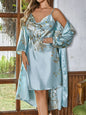 The Soft Life Set – Satin Robe & Nightgown Duo by KUSHIE