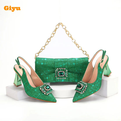Lastest Italian Ladies Shoes with Matching Bag Set HMA1-14