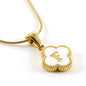 Lucky Clover Stainless Steel Pendant Necklace