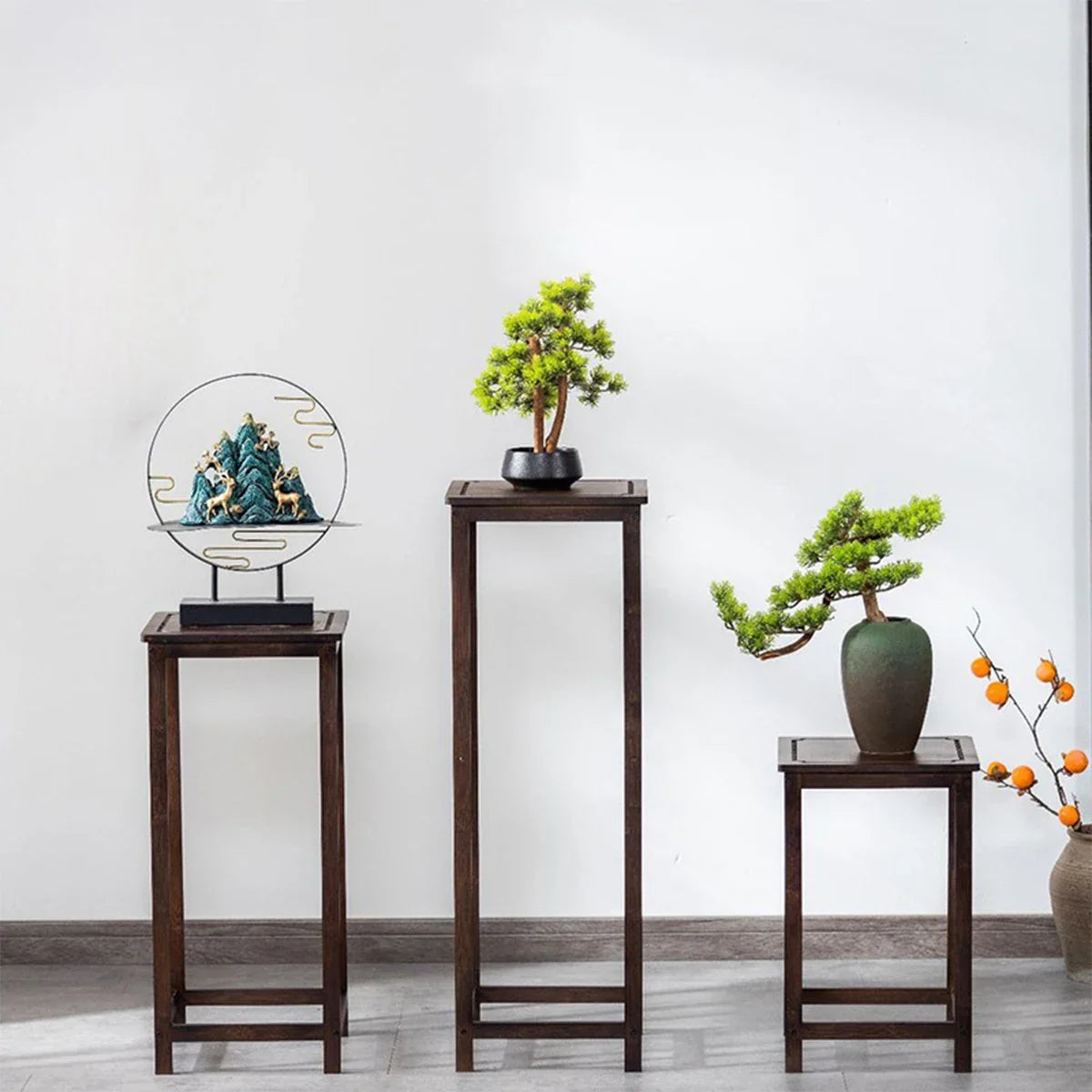 2-Tier Bamboo Plant Stand - Indoor/Outdoor Multi-Plant Holder