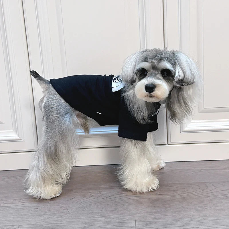Fashion The Dog Face Dog T-shirt Spring Summer Breathable Yorkshir Schnauzer Teddy Dog Puppy T-Shirt for Small Media Dog Clothes
