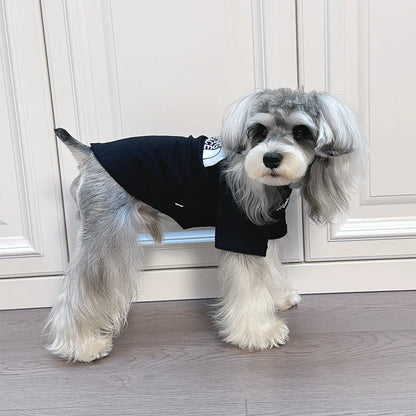 Fashion The Dog Face Dog T-shirt Spring Summer Breathable Yorkshir Schnauzer Teddy Dog Puppy T-Shirt for Small Media Dog Clothes