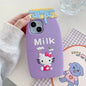 Cute Hello Kitty Milk Bottle Soft Silicone Phone Case