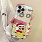 Cute Crayon Shin-chan Christmas Phone Case