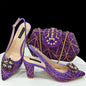 Lastest Italian Style Ladies Shoes with Matching Bag Set HDF1-38