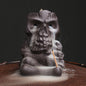 Halloween Skull Backflow Incense Burner Stick Holder
