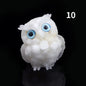 1PCS Crystal Stone Owl Animal Crafts Hand Made Small Figurines DIY Resin Table Decor Home Decor Girls Gifts