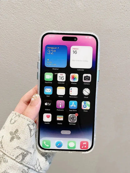 Luxury Flowers Glitter Laser Phone Case