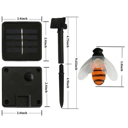 Simulation Honey Bees Solar Power String Lamp Fairy Lights Battery Garlands Garden Christmas Holiday Decor Outdoor 50LED 10M