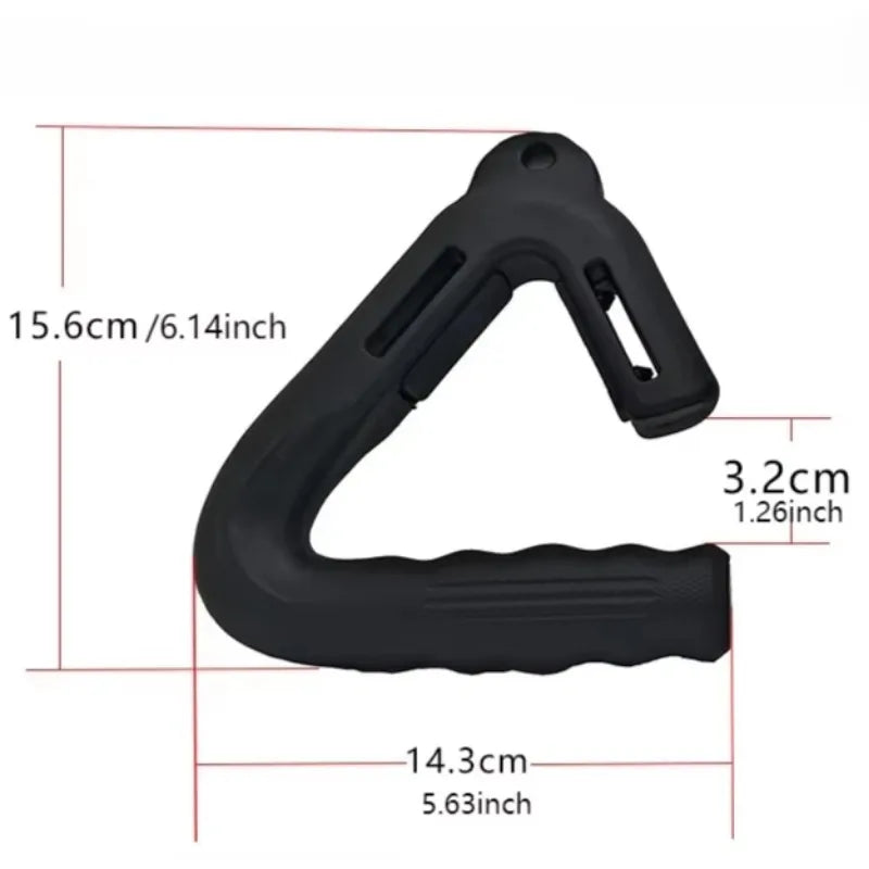 1 Pair Pull-up Handle Multi Functional Fitness Grip Deadlift Lat Pulldown Rowing Handles Weights Workout Equipments Home Gym