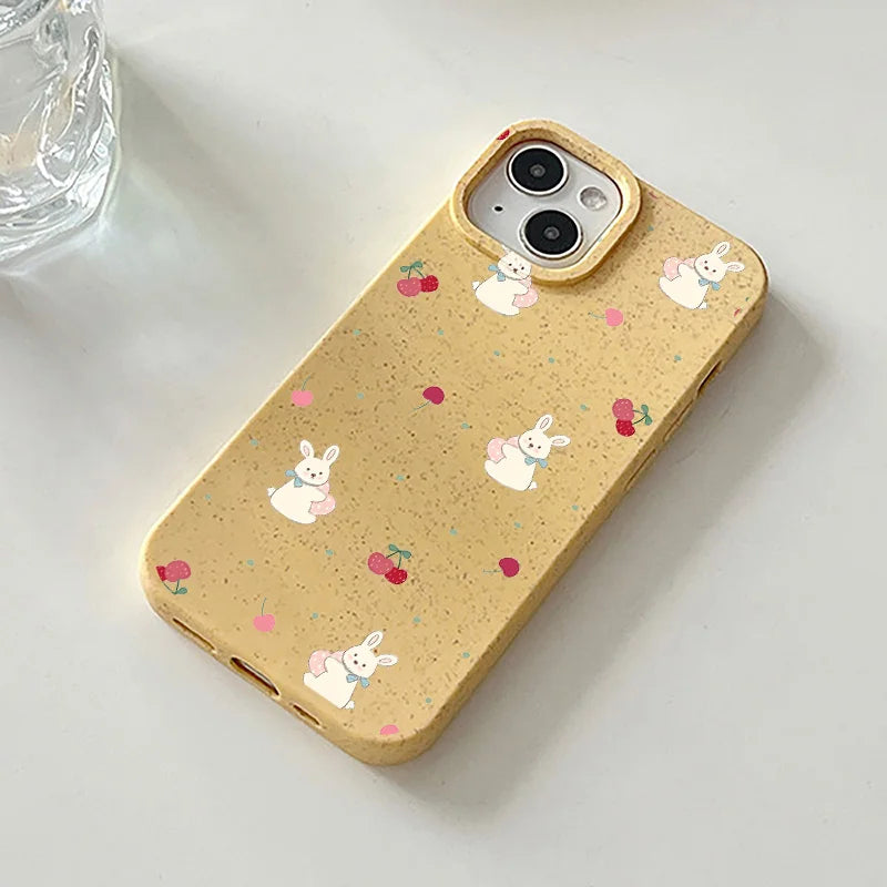 Cute Flower Silicone Shockproof Matte Cover Phone Case