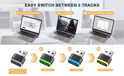 Undetectable Mouse Mover Keeps Computer Awake Simulate Mouse USB Mouse Jiggler Seenda Computer Accessories