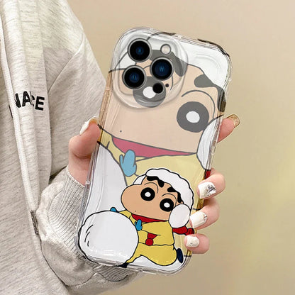 Cute Crayon Shin-chan Christmas Phone Case