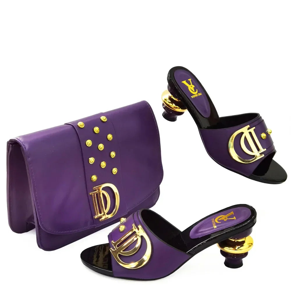 New Arrival Italian Shoes with Matching Bags Set