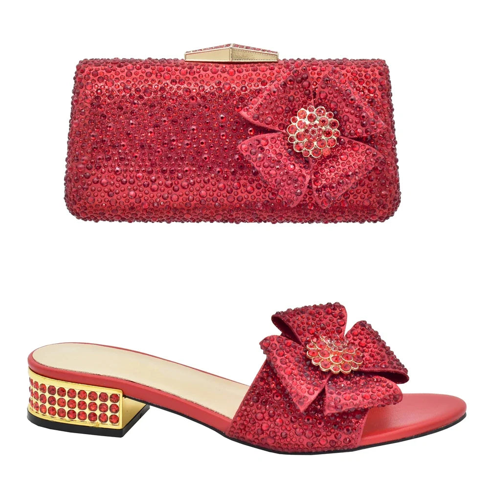 Italian Style Sandals And Bag Sets HQS1-10