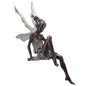 Tudor And Turek Resin Sitting Fairy Statue Garden Decorative Porch Figurine Angel Sculpture for Yard Home Garden Decoration