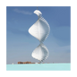 Kinetic Blank Sublimation Wind Spinner 3D Spiral Windchime Chime Sculpture Hanging Outdoor Indoor Garden Decor 18X45cm
