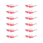 12 PCS  Flame Shaped Sunglasses