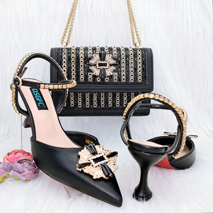 Italian Shoes And Bag Sets For Evening Party HGG1-20