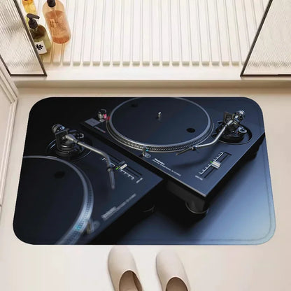 Classic Gramophone Rugs for Living Room Bedroom Kitchen Entry Door Mat Home Decor Area Carpets Personalized Gift Floormats