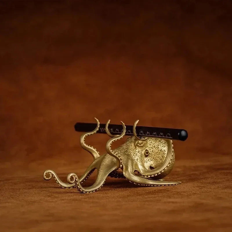 Octopus Skull Door Knocker Iron Unique Bizarre Gothic Home Decor Resin Crafts Door Handles Garden Outdoor Gate Decors Towel Rack