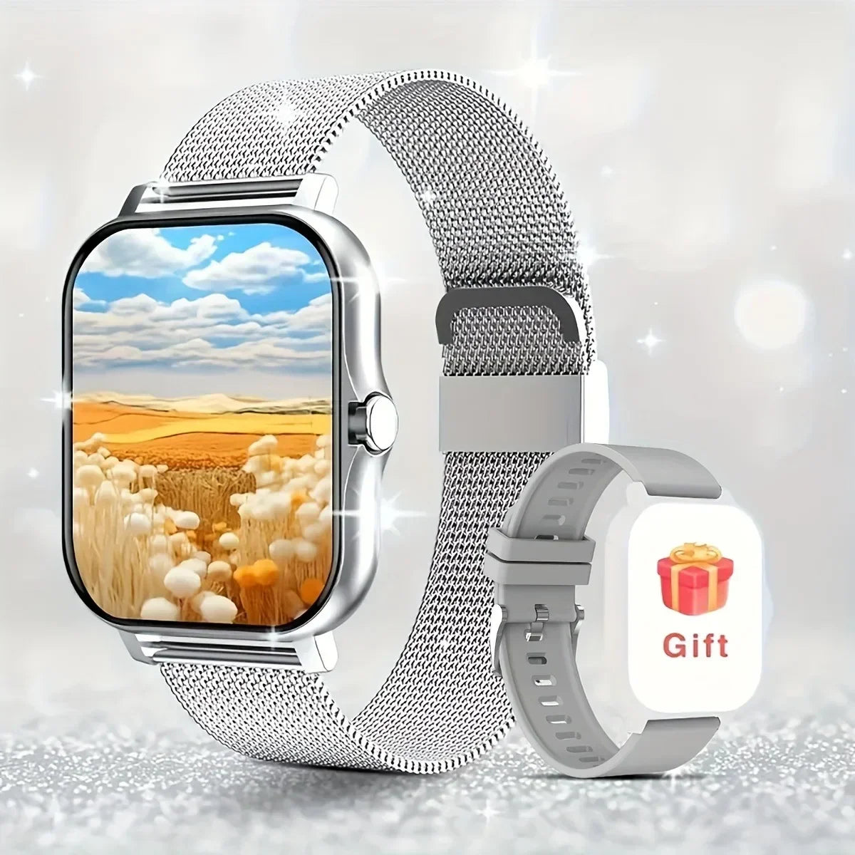 Smart Watches 2025 For Man Women Bluetooth Message Notification Smarthwhatch 1.91'' Display Fitness Tracker Smartwatch Android