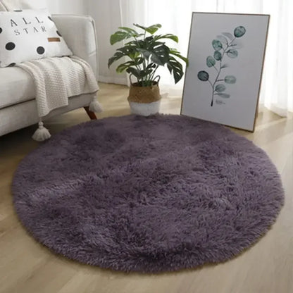 Living Room Rugs Aesthetic Bedroom Round Carpet Decoration Furry Comfort Carpet  Home Decor Pink Foot Mat Area Rug 2023 New
