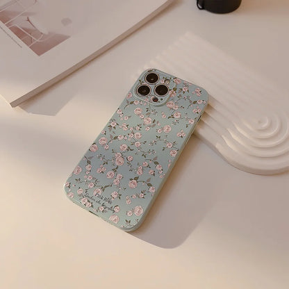 Korean Retro Flowers Phone Case