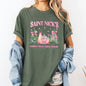 Saint Nick's Christmas Tree Farm, Retro, Winter, Santa, Snow, Xmas Tshirt Comfort Colors T-Shirt