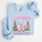 Saint Nick's Christmas Tree Farm, Retro, Winter, Santa, Snow, Xmas Sweatshirt