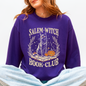 Salem Book Club, Cat, Retro, Classic, Vintage, Halloween, Reading, Books Sweatshirt