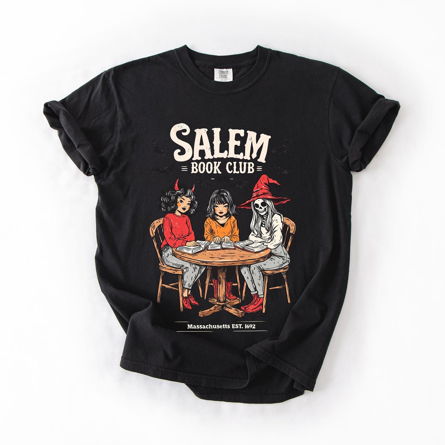 Salem Book Club, Halloween, Reading, Library, Booktok, Comfort Colors T-Shirt