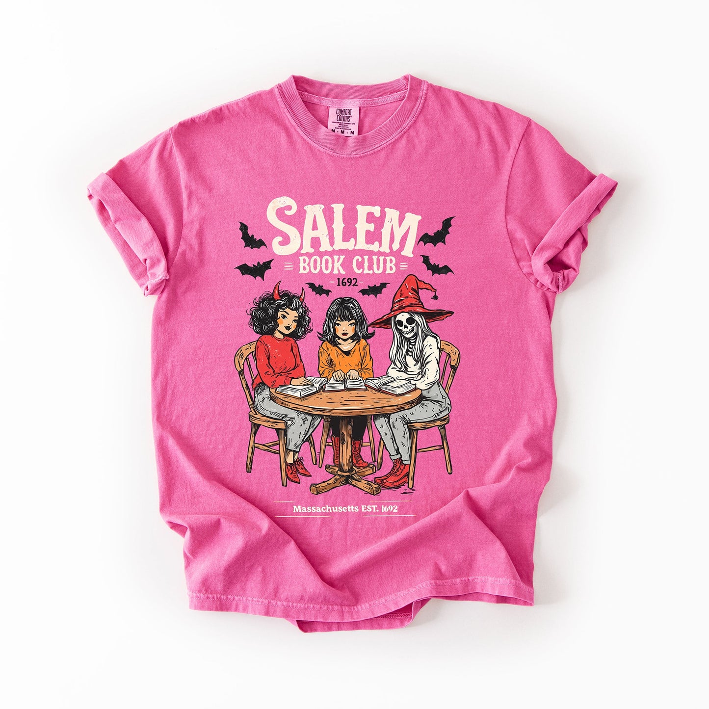Salem Book Club, Halloween, Reading, Library, Booktok, Comfort Colors T-Shirt