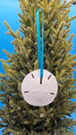 Christmas Ornament - Coastal Sand Dollar Holiday Decor Real Shell 2.5"