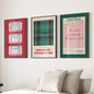 Cozy Seasonal Christmas Decor Wall Art Posters