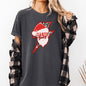 Santa Baby, Lightening Bolt, Christmas, Retro, Rock and Roll, Xmas Tshirt Comfort Colors T-Shirt
