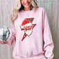 Santa Baby, Lightening Bolt, Christmas, Retro, Rock and Roll, Xmas Sweatshirt